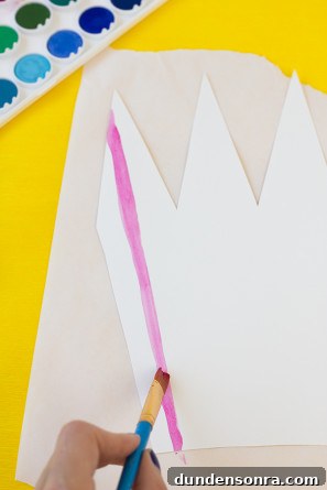 DIY Stripe Crowns