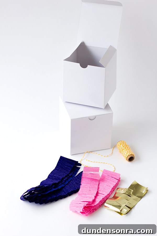 DIY Piñata Boxes: Step-by-Step Guide for Party Favors 3 DIY Pinata Box Supplies
