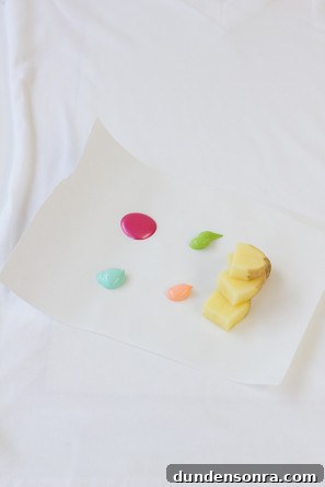 How to Make a Festive DIY Confetti Shirt in Minutes 10 Potato Stamping