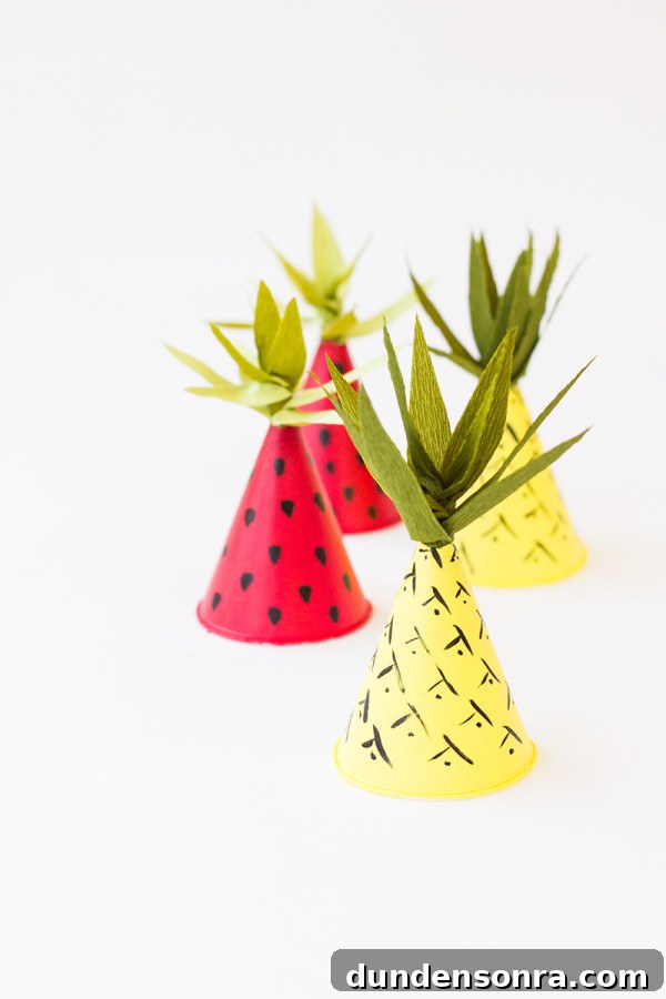 Fruit-Inspired DIY Party Hats: Creative Hat Ideas for Parties 17 Fruit Inspired Mini Party Hats DIY
