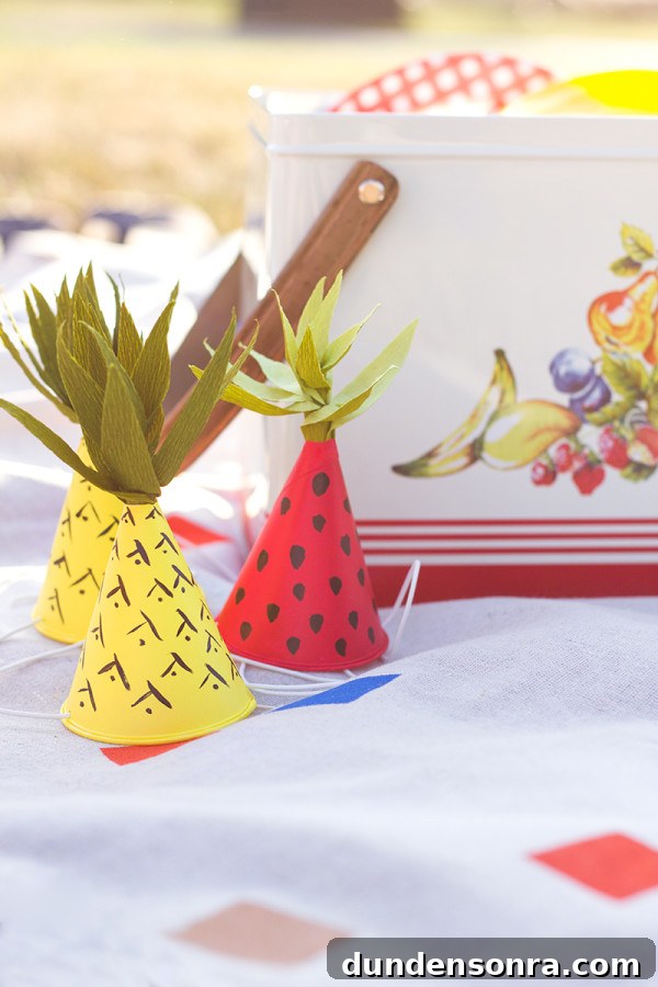 Fruit-Inspired DIY Party Hats: Creative Hat Ideas for Parties 18 Mini Fruit-Inspired Party Hats DIY