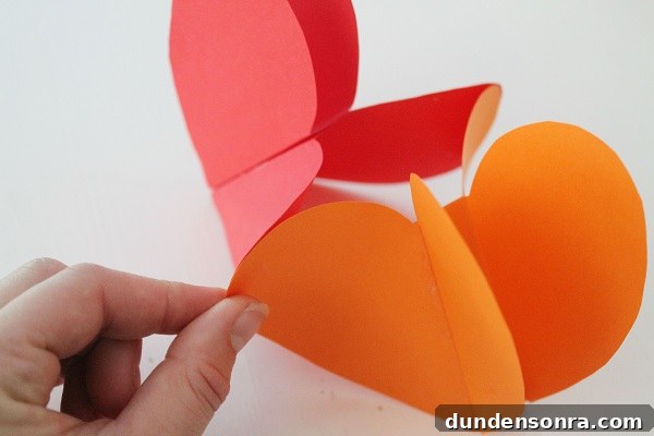 Paper Heart Garland DIY Tutorial