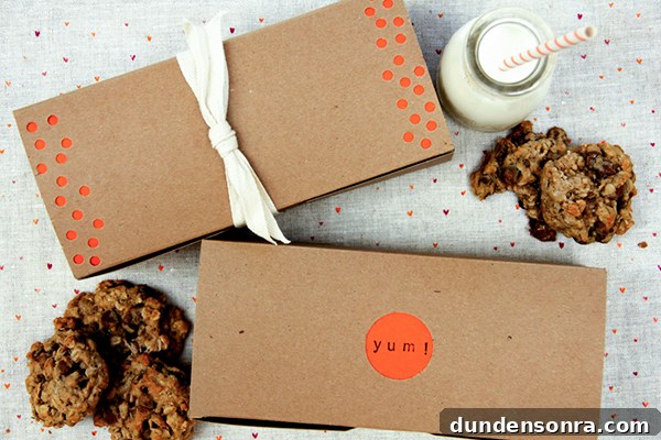 DIY Punchy Kraft Treat Boxes