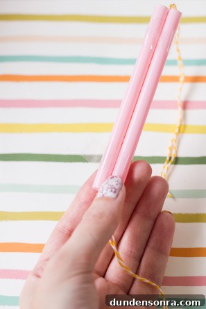 Faux Birthday Candle DIY