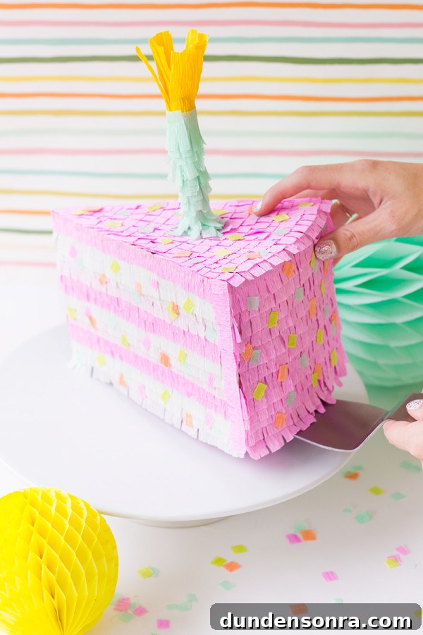 Birthday Cake Piñata DIY