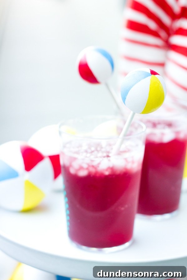 DIY Beach Ball Drink Stirrers: Fun Tropical Cocktail Picks 2 DIY Beach Ball Drink Stirrers