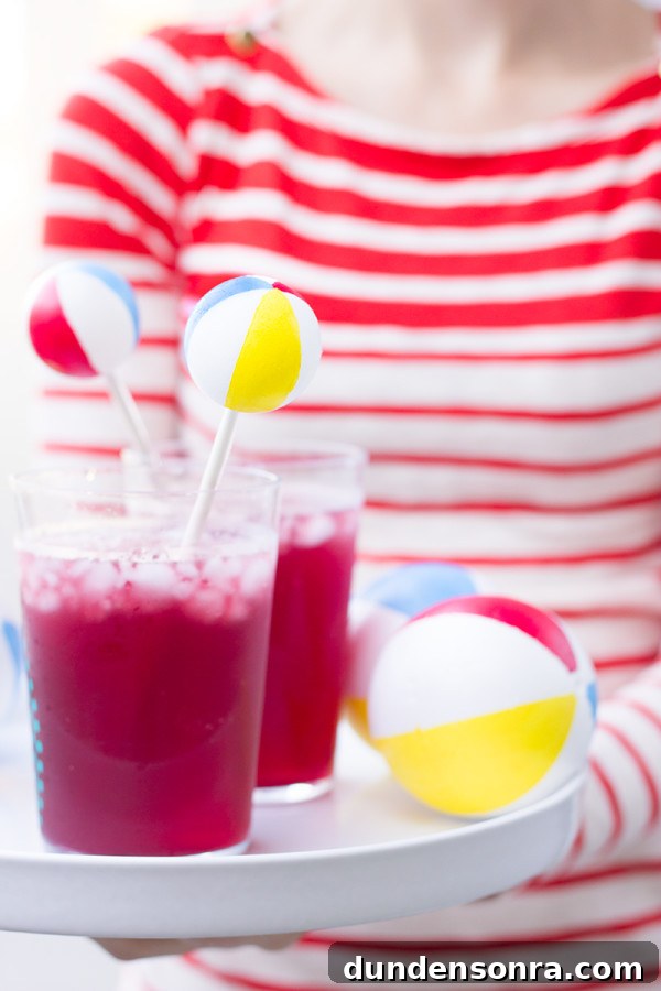 DIY Beach Ball Drink Stirrers: Fun Tropical Cocktail Picks 12 Beach Ball Drink Stirrers DIY