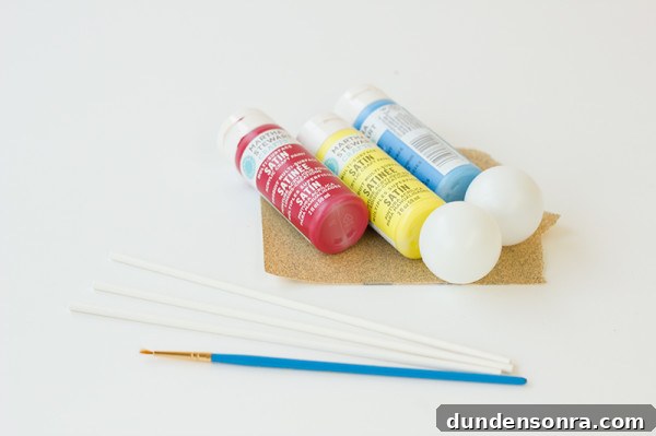 DIY Beach Ball Drink Stirrers: Fun Tropical Cocktail Picks 4 Ping Pong Beach Balls