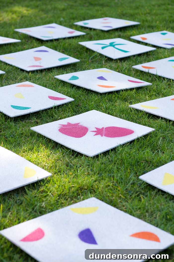 DIY Giant Lawn Matching Game