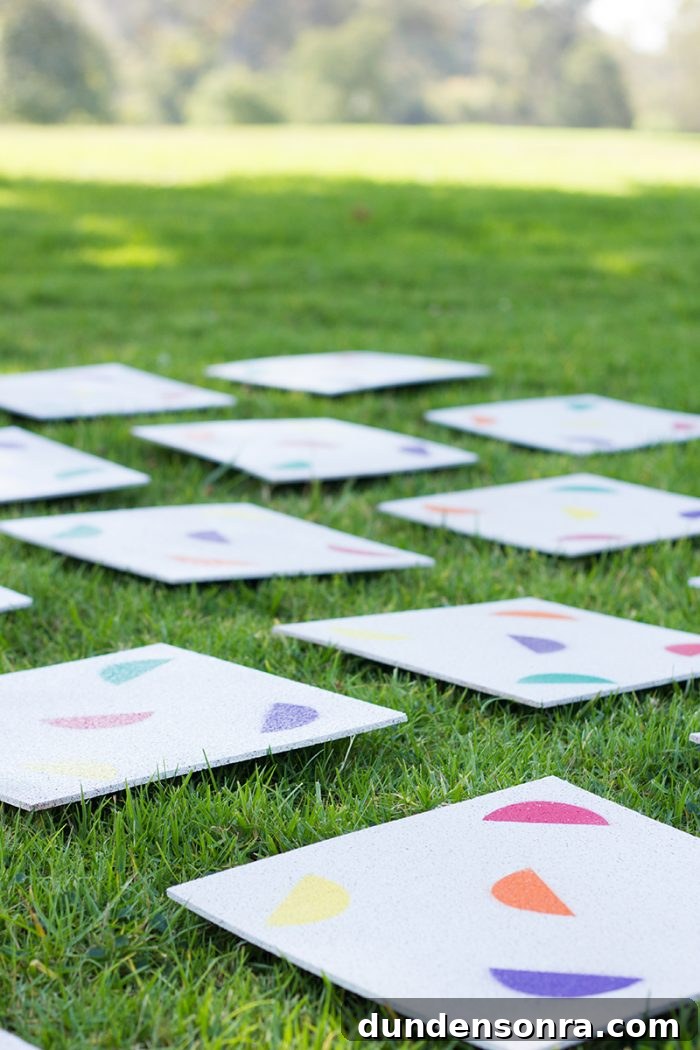 Summer Lawn Matching Game DIY