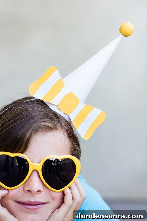 DIY Paper Bow Party Hats