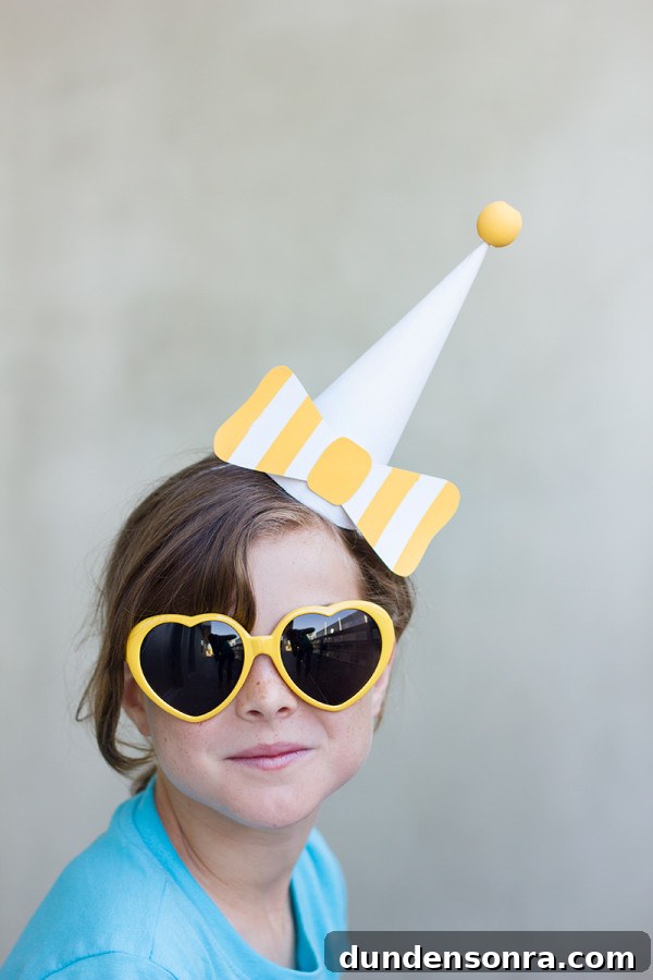 Paper Bow DIY Party Hats
