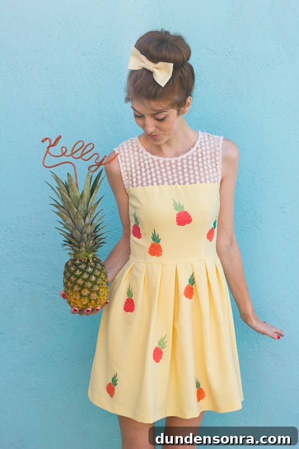 DIY Pineapple Dress