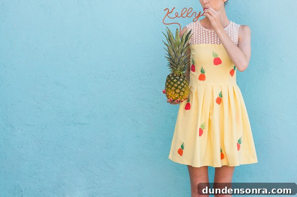 DIY Pineapple Dress Tutorial