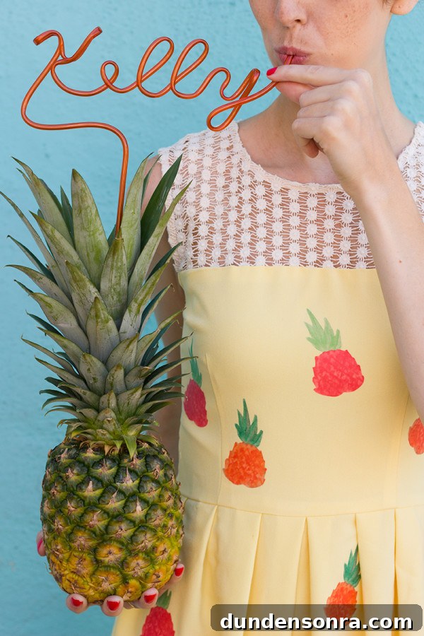 DIY Pineapple Dress and Free Printable