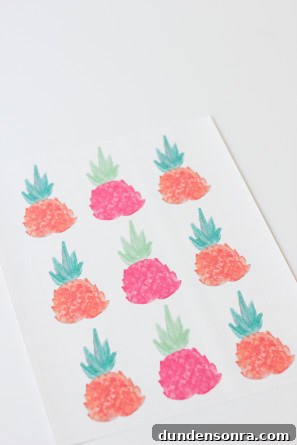 Printable Pineapple Dress DIY