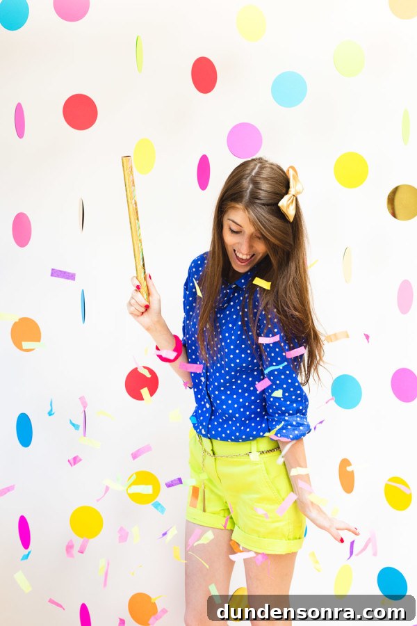 DIY Floating Confetti Photobooth