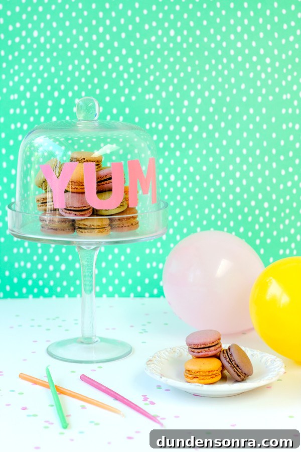 DIY Stenciled Cake Dome