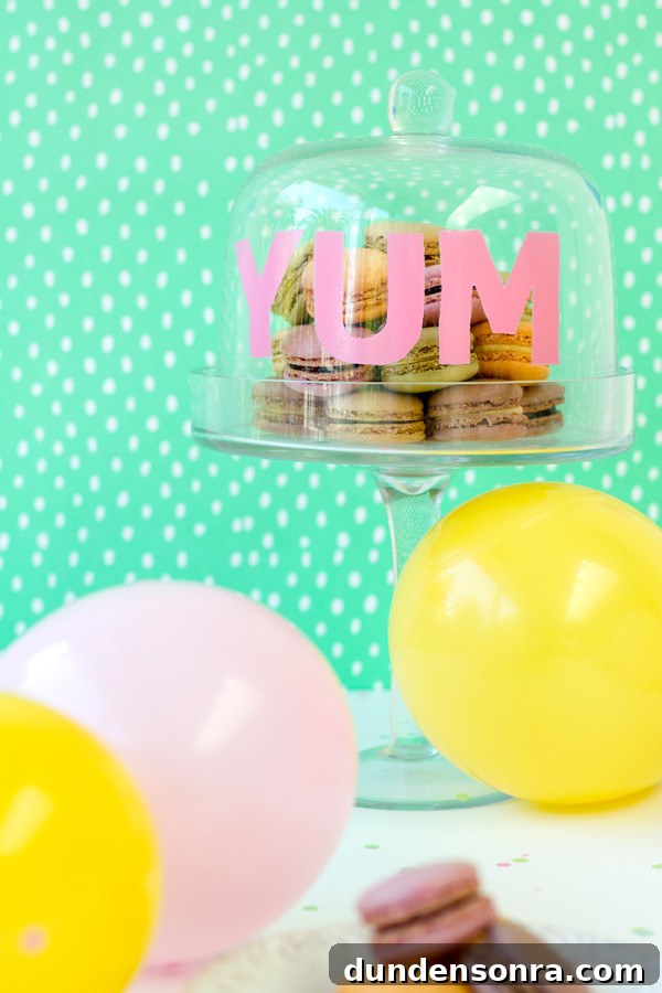DIY Painted Cake Dome