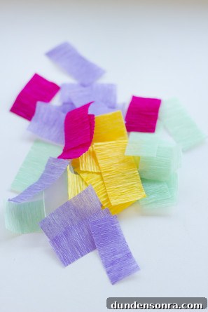 DIY Crepe Paper Sprinkles