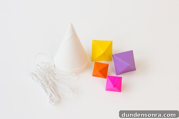 Geometric Party DIYs: 12 Creative Decorations and Crafts 22 Geometric Party Hat DIY Supplies