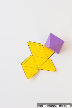 Geometric Paper Fold Party Hat
