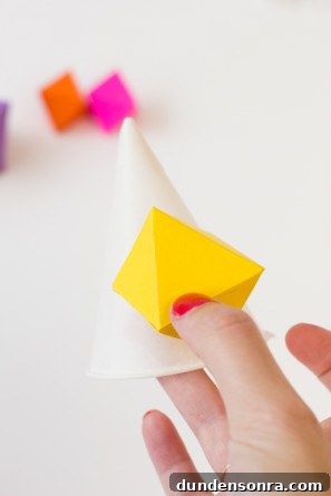 Geometric Party DIYs: 12 Creative Decorations and Crafts 24 Geo Party Hat DIY