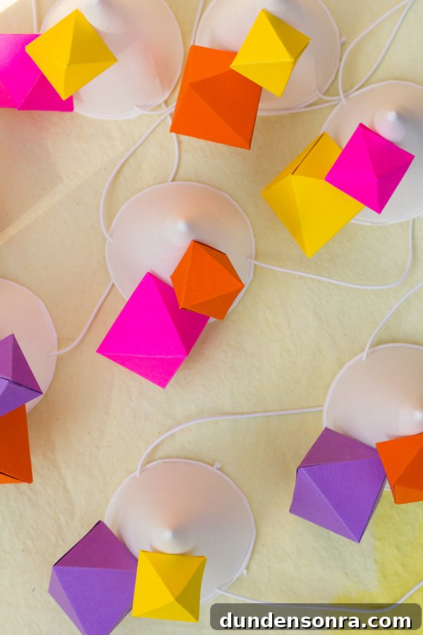 Geometric Party DIYs: 12 Creative Decorations and Crafts 28 DIY Geometric Party Hats