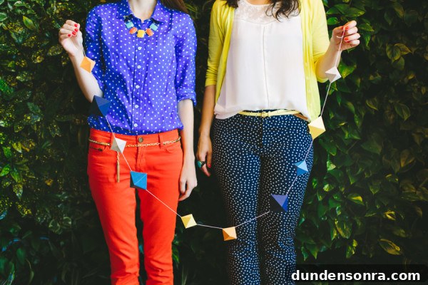 DIY Geometric Garland Event
