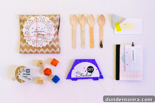 Geometric DIY Event Gift Bags