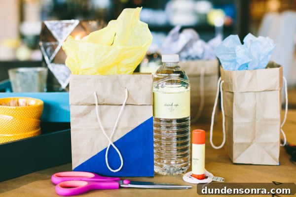 DIY Geometric Gift Bags