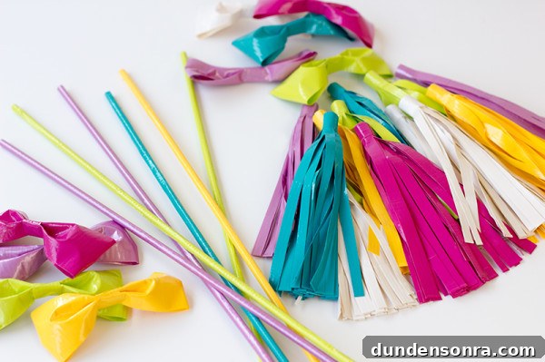DIY Duct Tape Balloon Wands