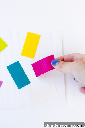 DIY Duct Tape Confetti Balloon Stickers