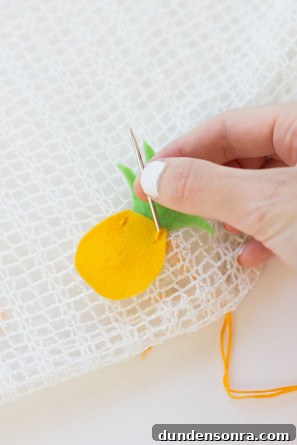 DIY Pineapple Table Runner Step 7