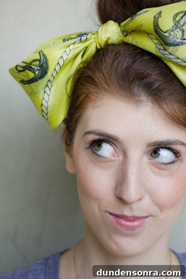 DIY Pineapple Table Runner: Step-by-Step Pattern & Tips 6 DIY Scarf Hair Bow
