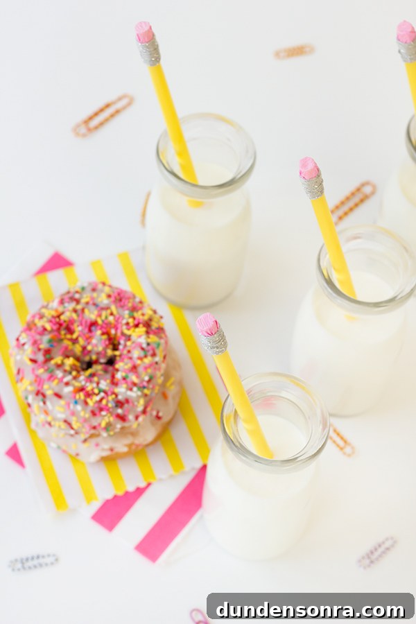 DIY Pencil Drink Stirrers for Back to School