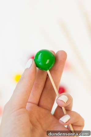 DIY Gumball Drink Stirrers: Homemade Candy Cocktail Picks 5 Gumball Drink Stirrer Tutorial