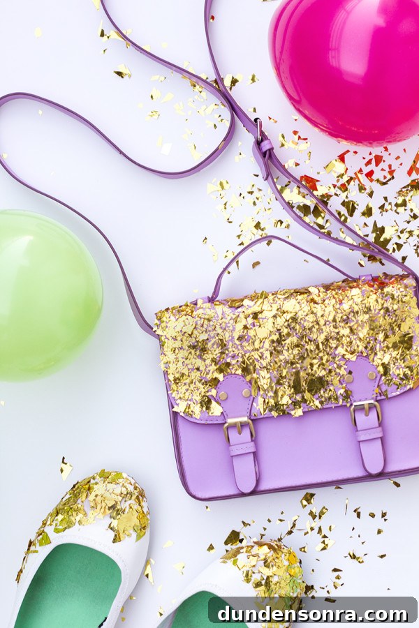 DIY Confetti Dipped Accessories