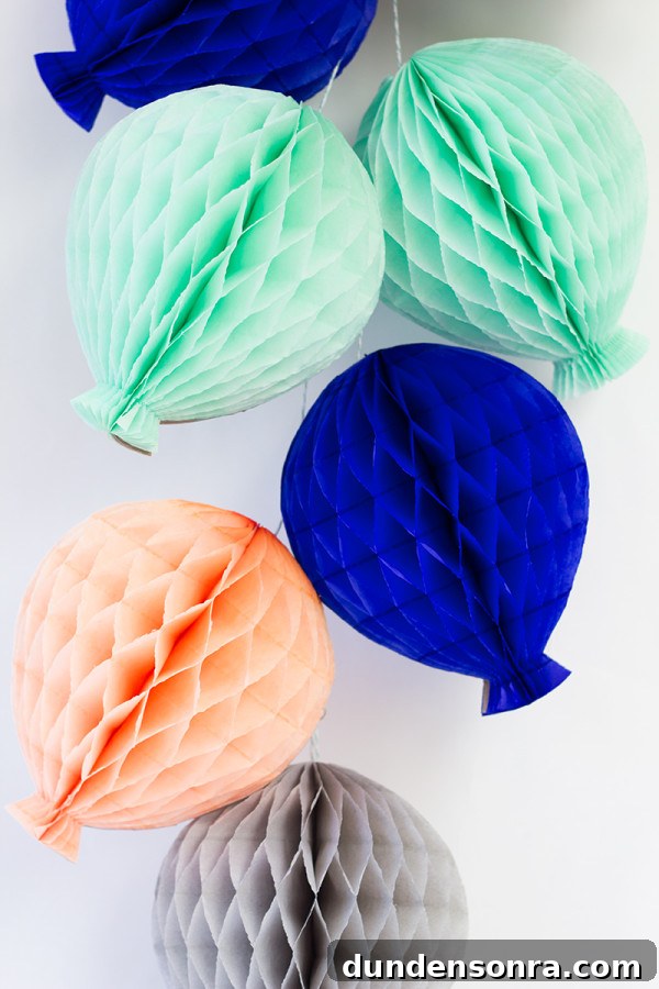 DIY Honeycomb Balloons