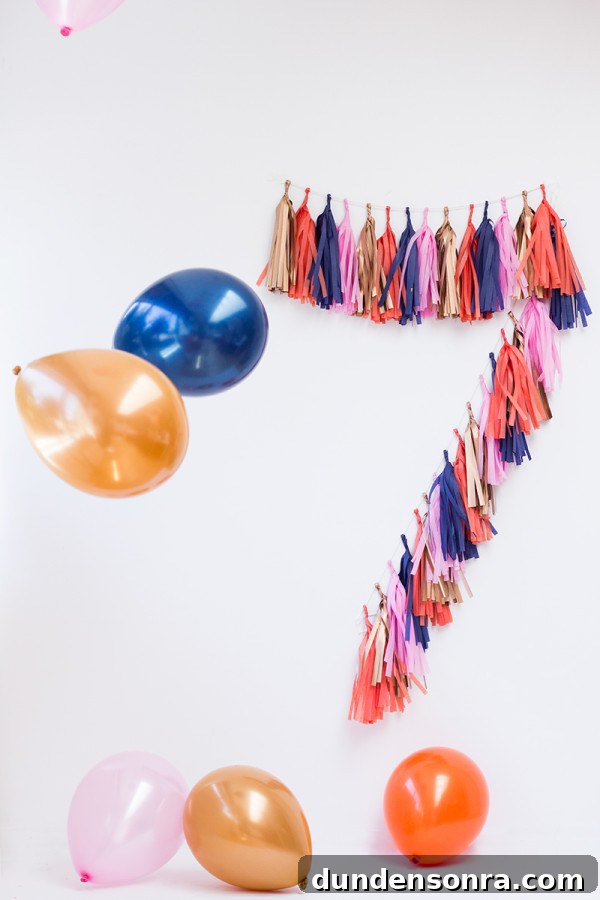 DIY Tassel Number Garland: Make Custom Party Number Banners 2 DIY Tassel Garland Number