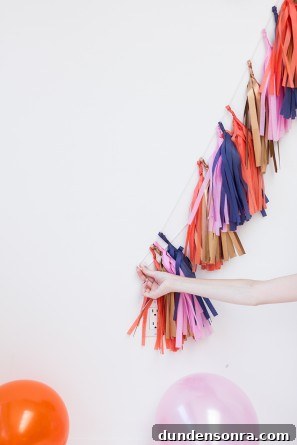 DIY Tassel Number Garland: Make Custom Party Number Banners 13 How To Make a Number with Tassel Garland