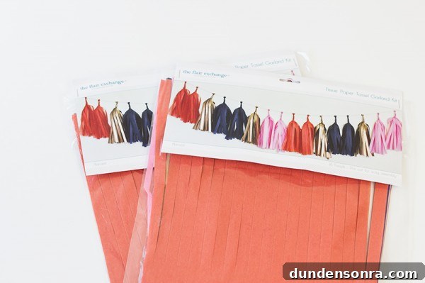 DIY Tassel Number Garland: Make Custom Party Number Banners 3 The Flair Exchange Tassel Garland Kit