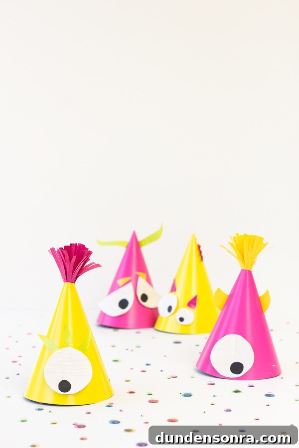 DIY Monster Party Hats: Fun Ideas and How-To Tutorials 2 DIY Monster Party Hats