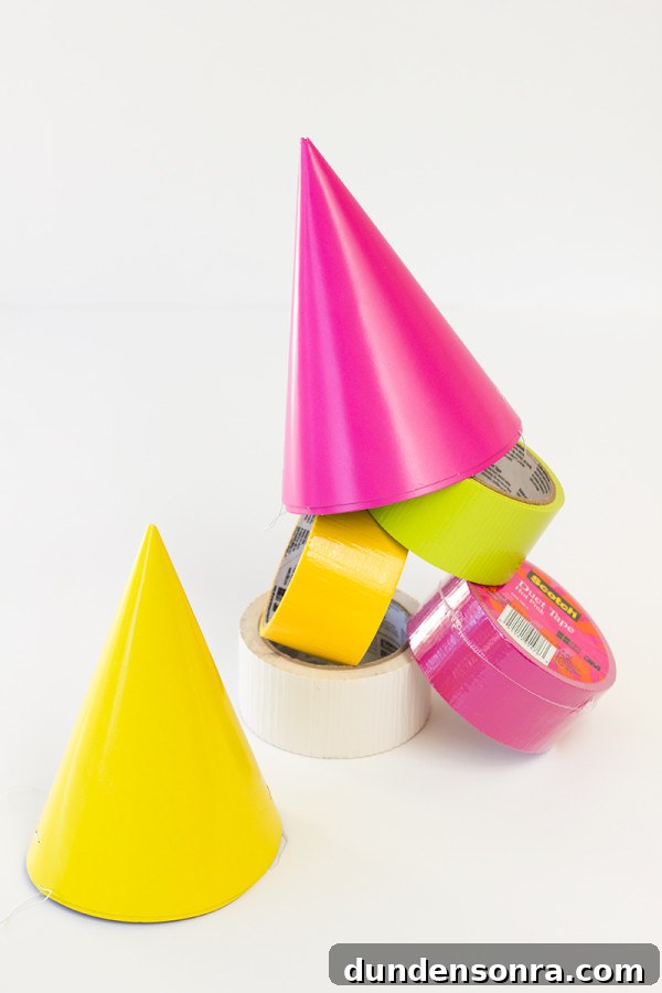 DIY Monster Party Hats: Fun Ideas and How-To Tutorials 4 DIY Monster Party Hats with Duct Tape