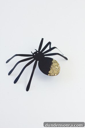DIY Hanging Spider Balloons: Halloween Decoration Tutorial 5 DIY Giant Glittered Spiders