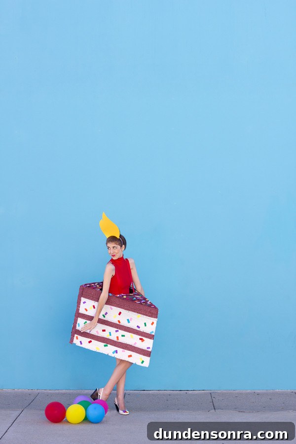 DIY Birthday Cake Costume