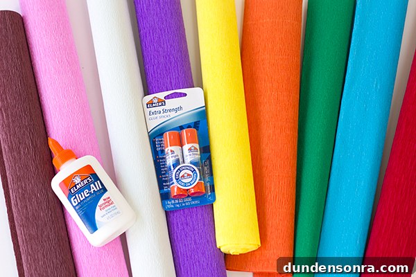 DIY Birthday Cake Costume Supplies
