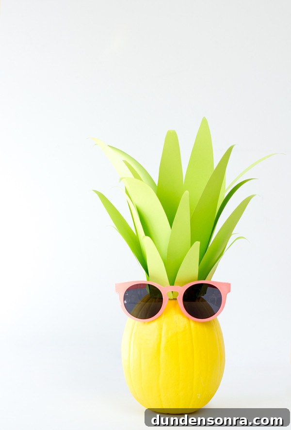 DIY Pineapple Pumpkin