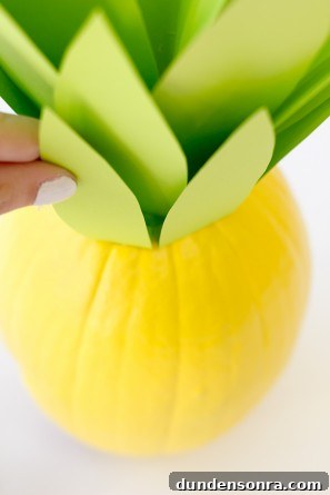 Pineapple Pumpkin for Halloween