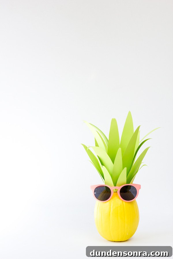 DIY Pineapple Pumpkin